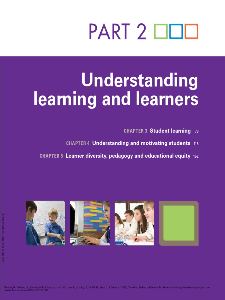 Teaching making a difference 3e part 2 understanding learning and