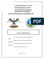 Trabajo de Investigacion Formativa (Costos y Presupuestos)