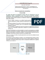 Taller de Competencias Matemáticas Porcentaje PDF