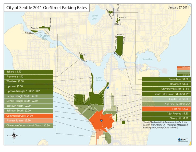 2011 Parking Rates Map - Rev | PDF