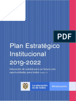 Plan Estrat. Inst. 2019-2022 PDF