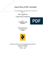 Role of Testing in Phases of SDLC and Quality