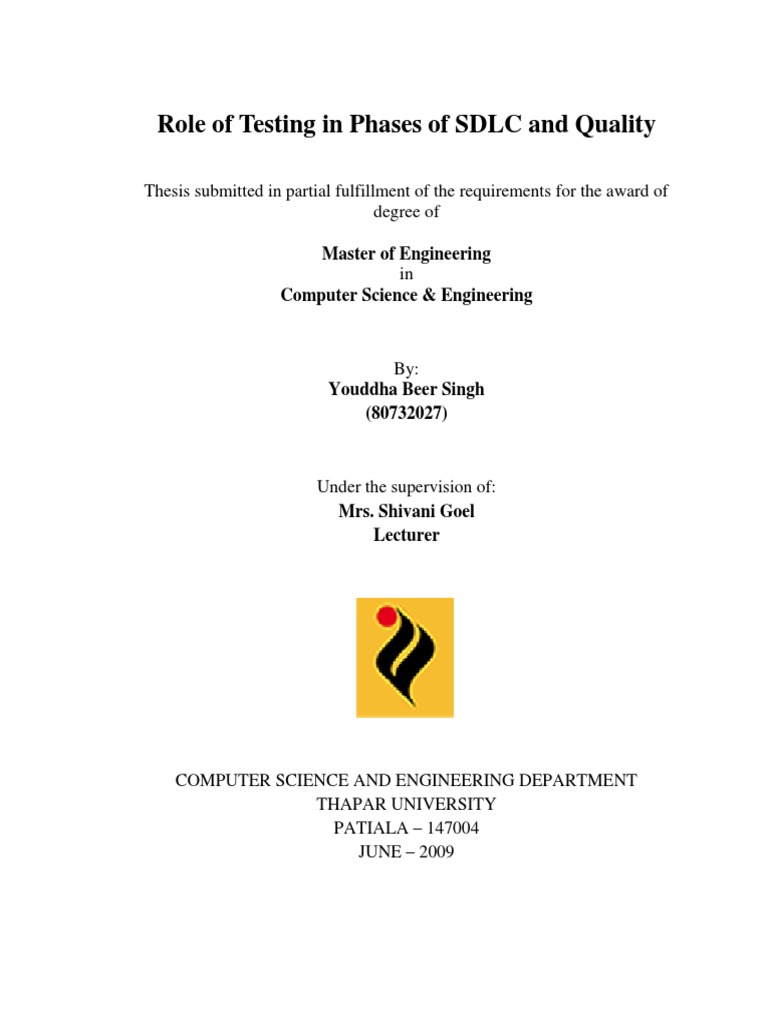 Testing's Role in SDLC Phases | PDF | Software Testing | Databases