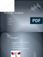 Strategic Analysis: Strengths Witnesses Opportunities Threat Proposal