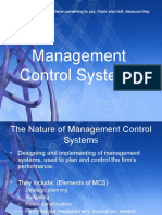 Wise Talk: The Nature of Management Control Systems