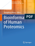Bioinformatics of Human Proteomics: Xiangdong Wang Editor