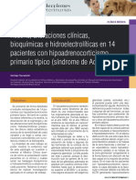 Características clínicas y bioquímicas del síndrome de Addison en perros