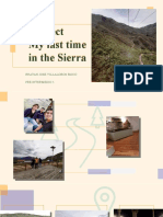 Oral Proyect My Last Time in The Sierra