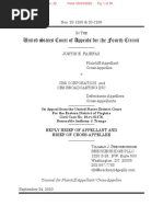 Sept. 24, 2020 - Justin Fairfax vs. CBS in Fourth Circuit Court of Appeals Reply Brief