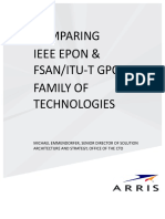 Comparing Ieee Epon & Fsan/Itu - T Gpon Family of Technologies