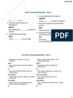 Sentence Transformation Revision