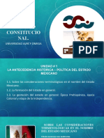 Unidad #1 - LA ANTECEDENCIA HISTÓRICA-POLÍTICA DEL ESTADO MEXICANO