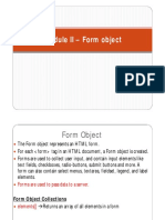 Module II - Form Object