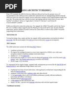 Arm Architecture (Risc) : Instruction Set