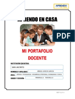 Portafolio docente aprendizaje en casa