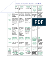 2009-2010 Home Education Schedule and Curriculum, 3rd Grade and Pre-K