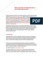 Guías WSES 2019 para el tratamiento de pancreatitis aguda grave