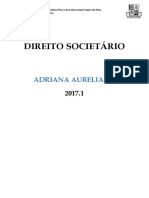 Caderno Digitado - Direito Societário - Adriana Aureliano - Parte I - Victória Régia e Ana Clara Suzart PDF