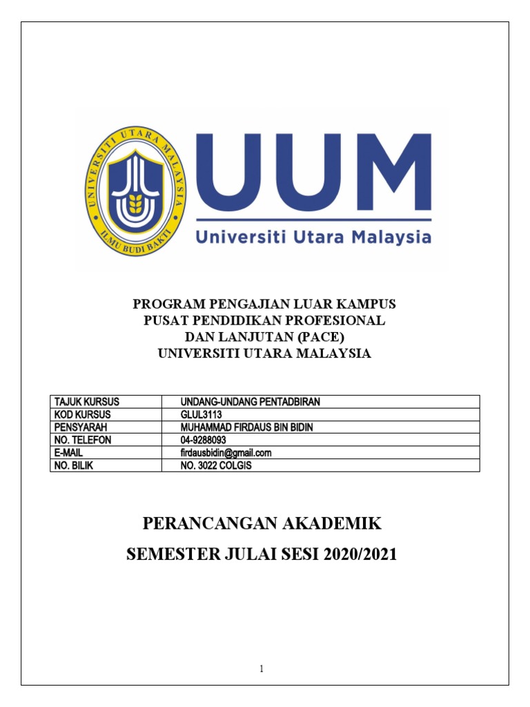 Pjj Undang Undang Pentadbiran Glul3113 Julai 2020 Pdf