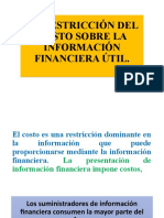 La Restricción Del Costo Sobre La Información Financiera