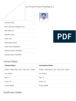 Of Cer (Urea Product Handling) /L1 Basic Details: Parmanent Address Correspondence Address