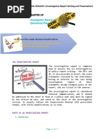 Chapter 7 - Investigation Reports and Operational Plans