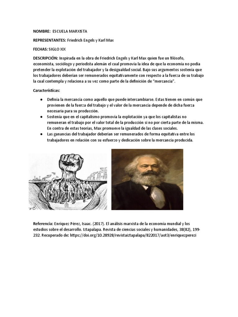 Escuela Marxista y Socialista | PDF | Socialismo | marxismo
