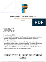 Preeminent Technologies: Efficient Fuel Burning System (EFBS)