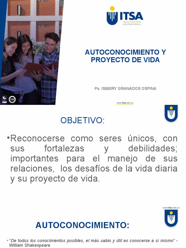 Autoconocimiento y Proyecto de Vida | PDF | Autoestima | Las emociones
