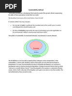 Sustainability Defined