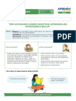 Ficha de Trabajo Jornada de Reflexion Ciclo Vi Ciencia y Tecnologia PDF