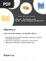 PR2 210 - Practical Research Q1 M1 - Nature of Inquiry and Research