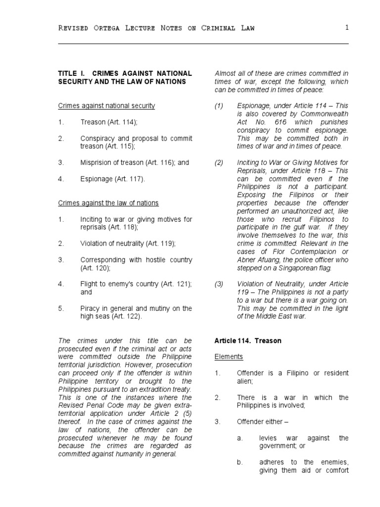 Criminal Law II Reviewer Doc | PDF | Arrest | Detention (Imprisonment)