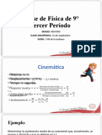 Clase Sincrónica Física de 9° 15 de Septiembre