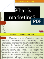 BA213 Sales Management Key Roles