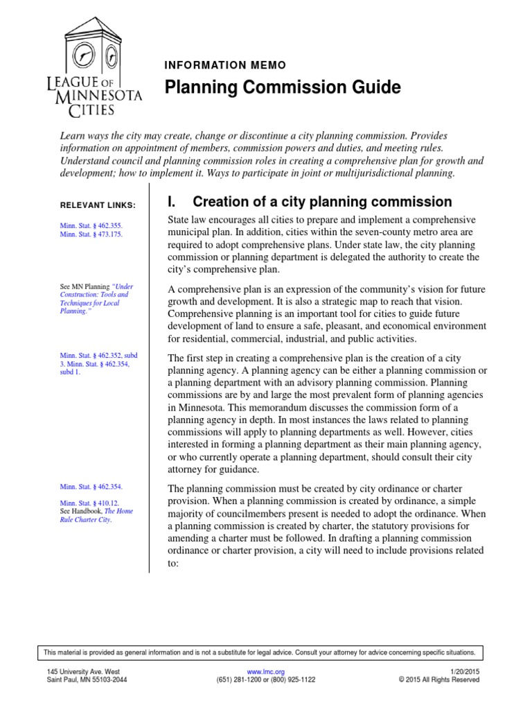 Planning Commission Guide PDF Zoning Constitutional Amendment