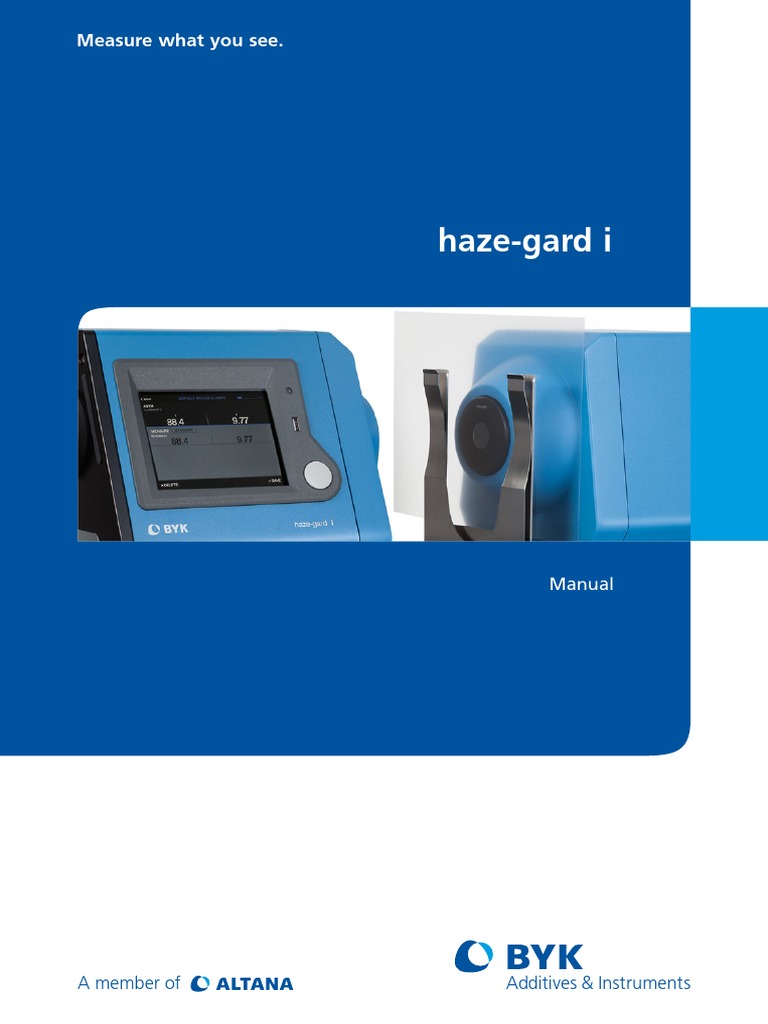 BYK Haze Meter Manual PDF Calibration Icon