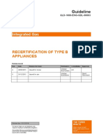 Recertification of Type B Appliances