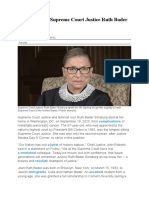 Remembering Supreme Court Justice Ruth Bader Ginsburg