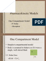Pharmacokinetic Models: One Compartment Model