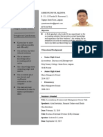 Alzona Resume - Used in Work Immersion