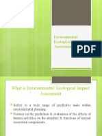 Environmental/ Ecological Impact Assessment