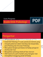 Kode Etik Psikologi Pengantar