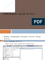 Pemograman Dalam M-File