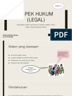 Aspek Hukum (Legal)