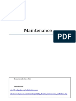 Maintenance