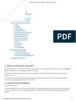 How To Write A Research Proposal - Outline and Samples