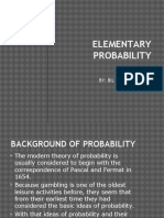 Elementary Probability: By: Billy S. Piapa Cruz