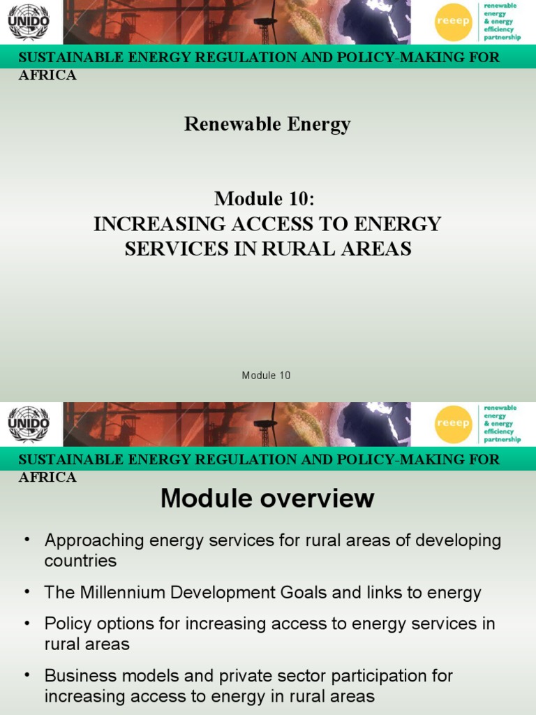 Rural Energy Access in Africa Policy Guide | PDF | Millennium ...
