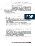 Detail About Pharm. D Course PDF